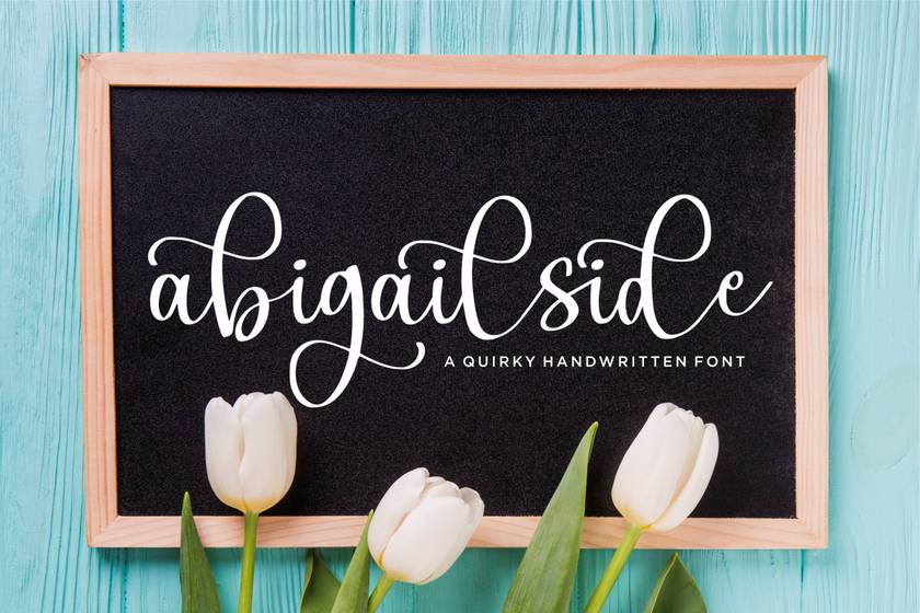 Abigailside Font sample