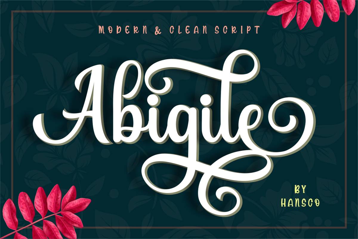 Abigile Font sample