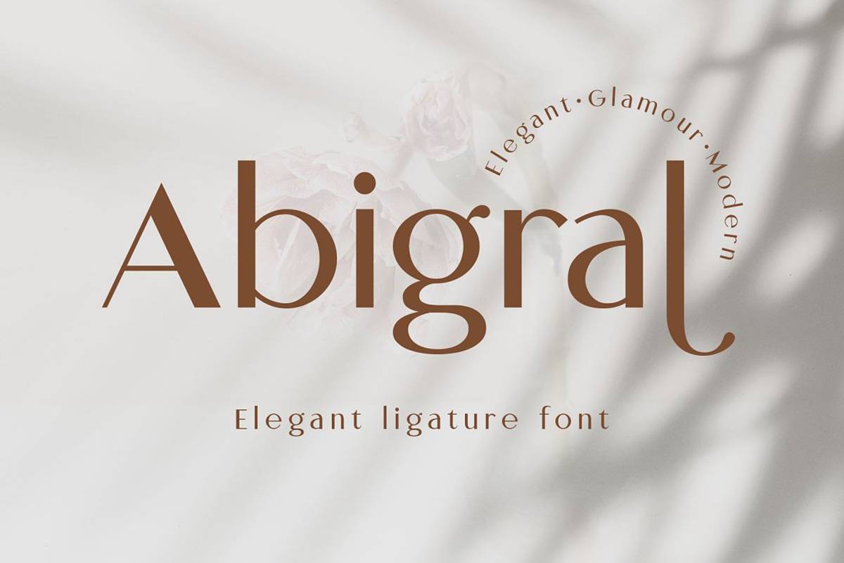 Abigral Font sample