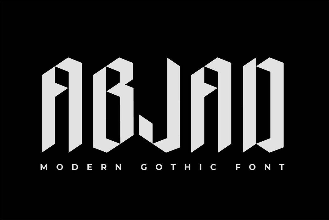 Abjad Font sample