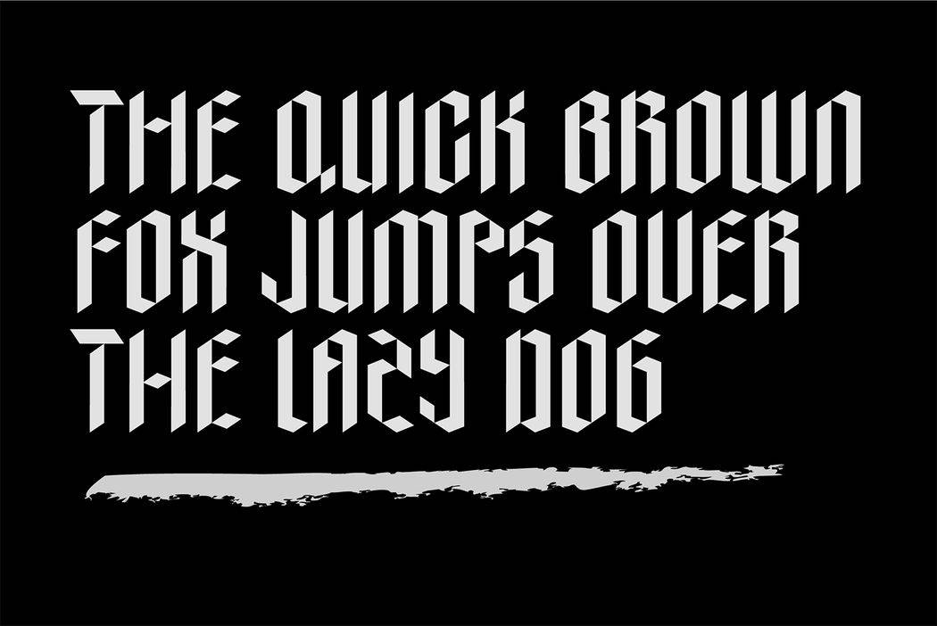 Abjad Font sample