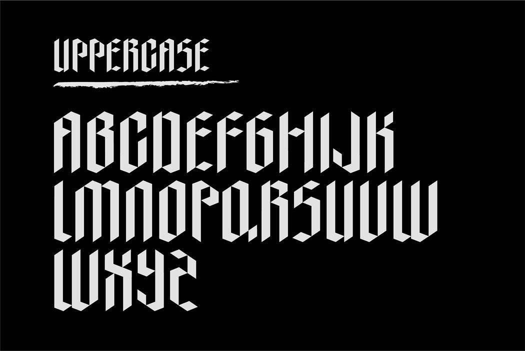 Abjad Font sample