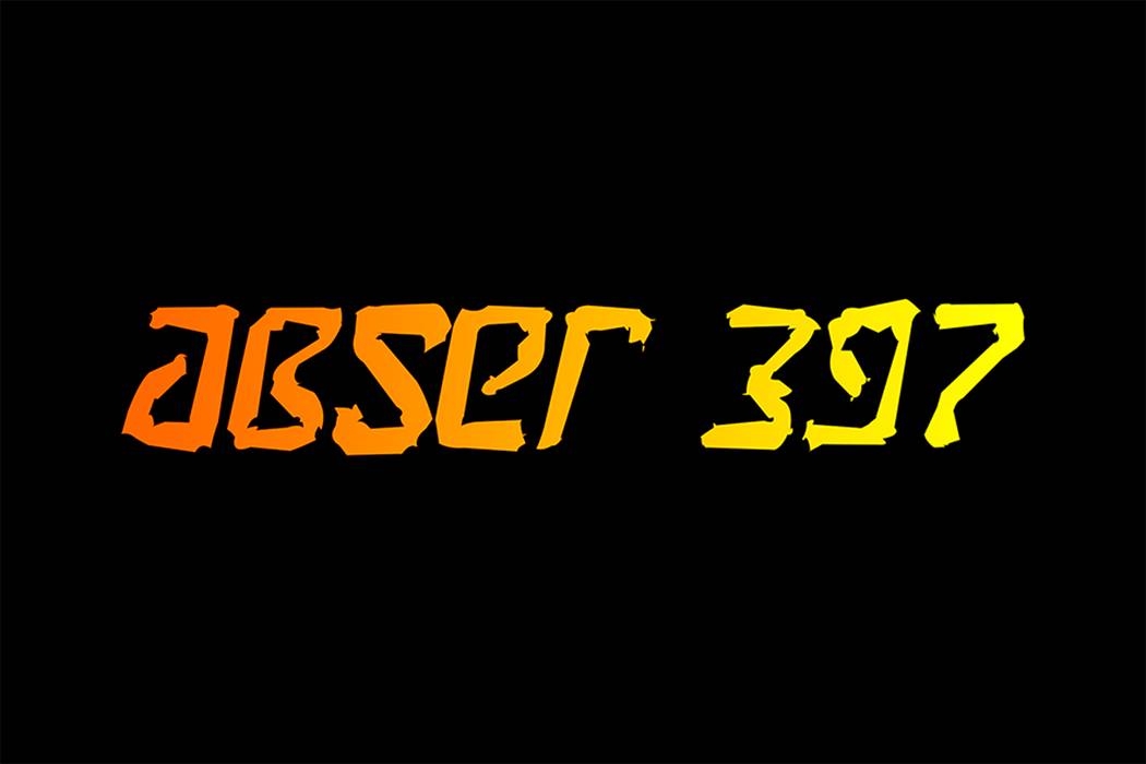 Abser 397 Font sample
