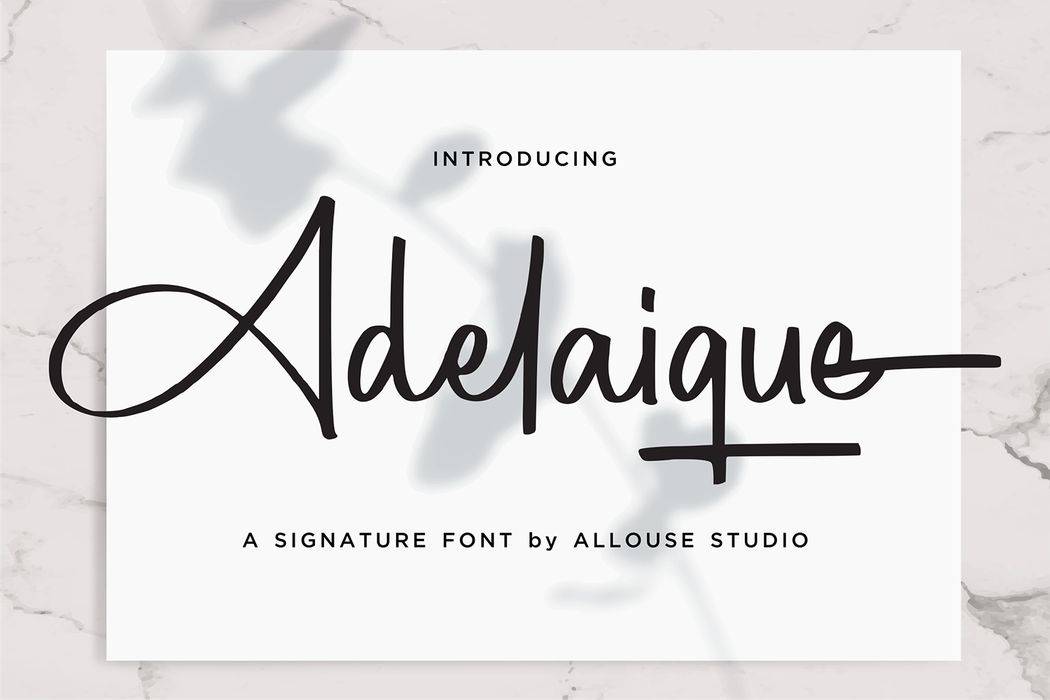 Adelaique Font sample