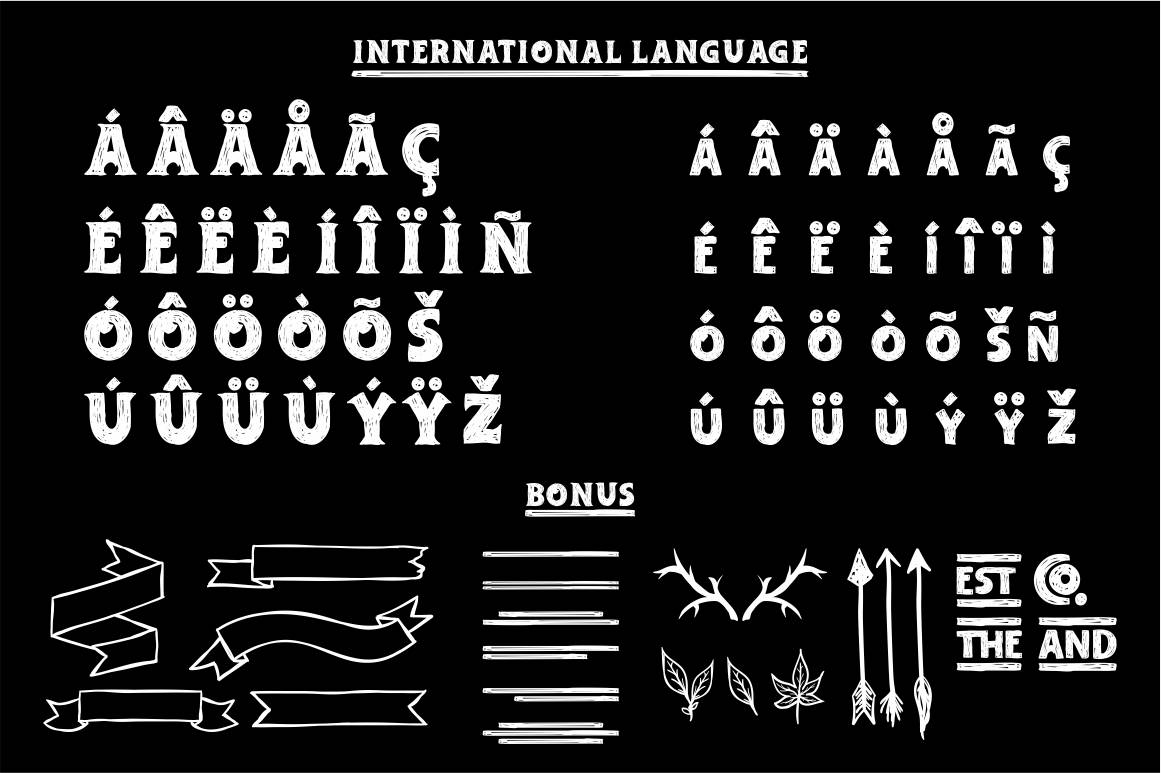 Adelard Serif & Scratches Font sample