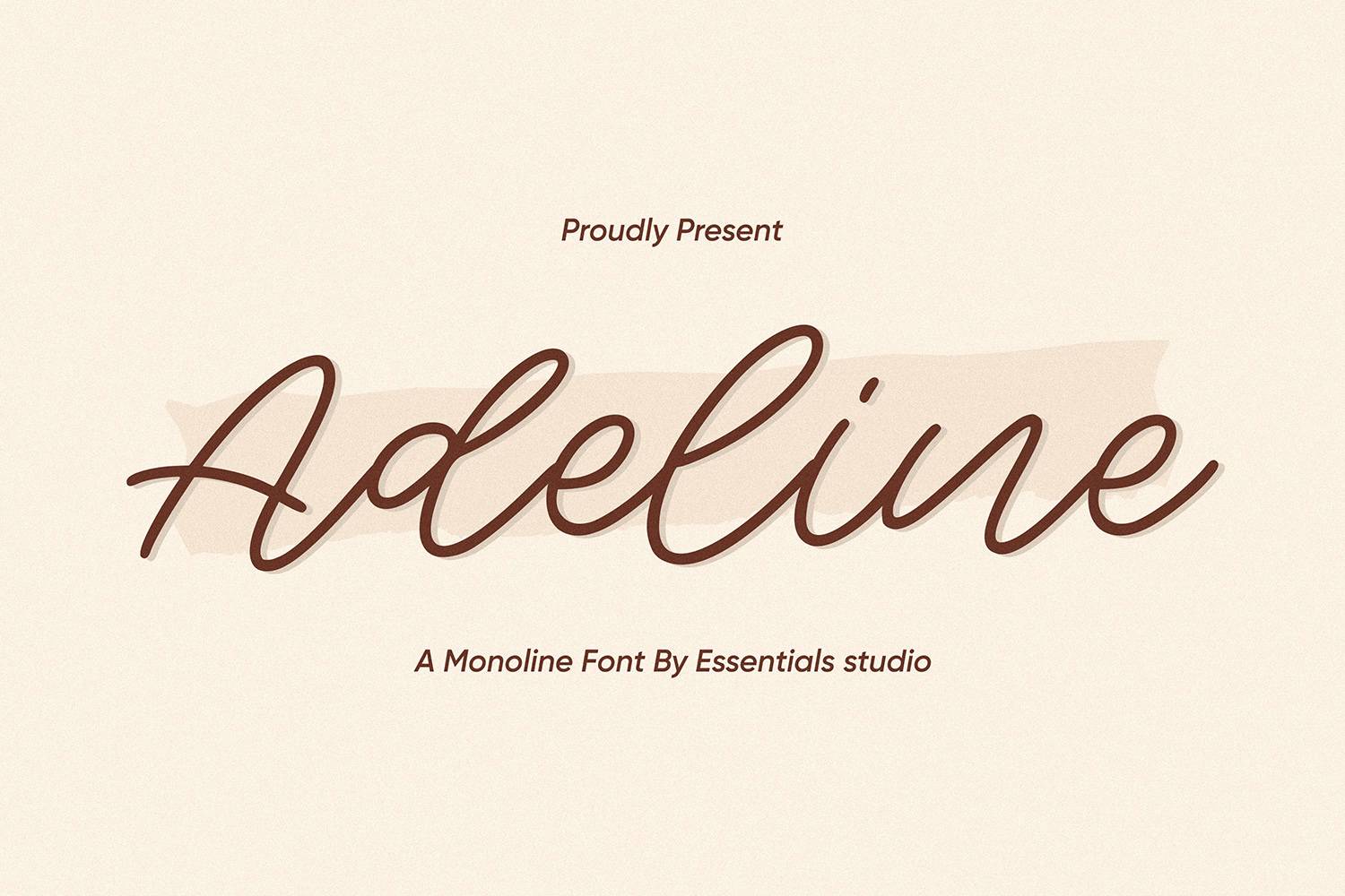 Adeline Font sample