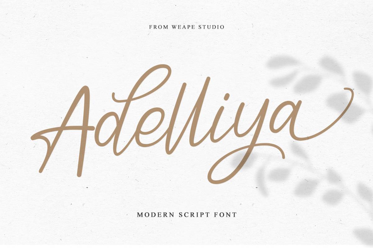 Adelliya Font sample