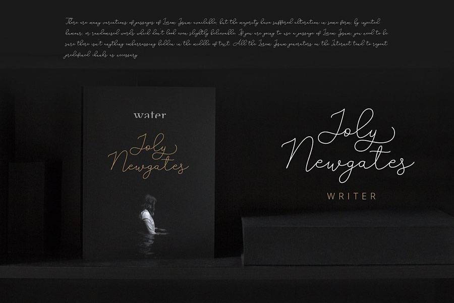 Adelya Handlettering Script Font sample
