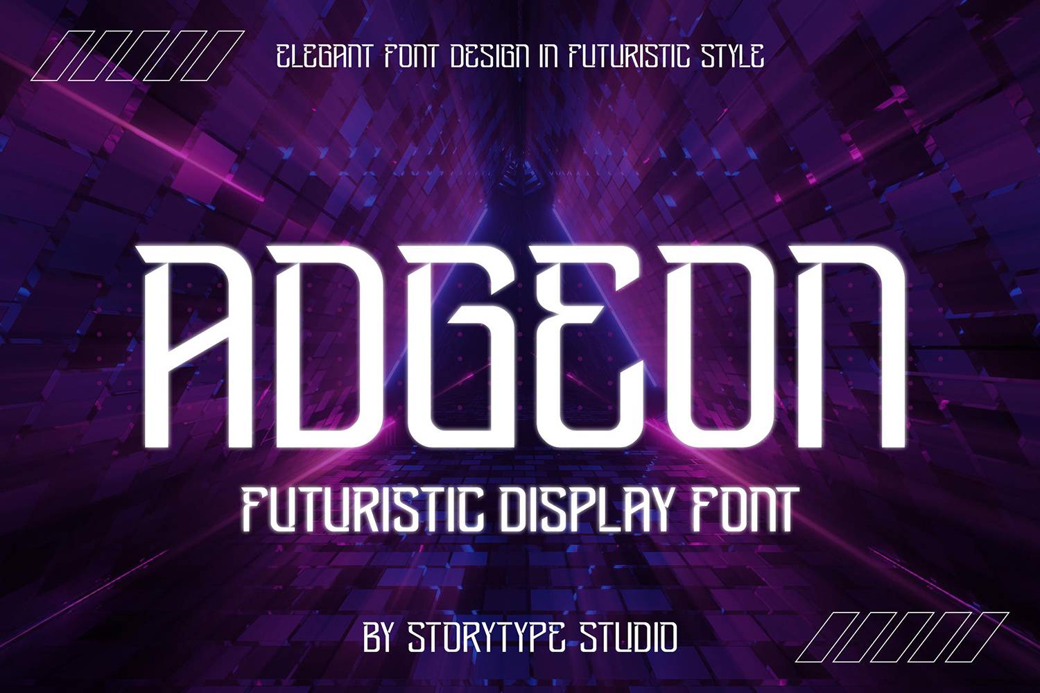 Adgeon Font sample