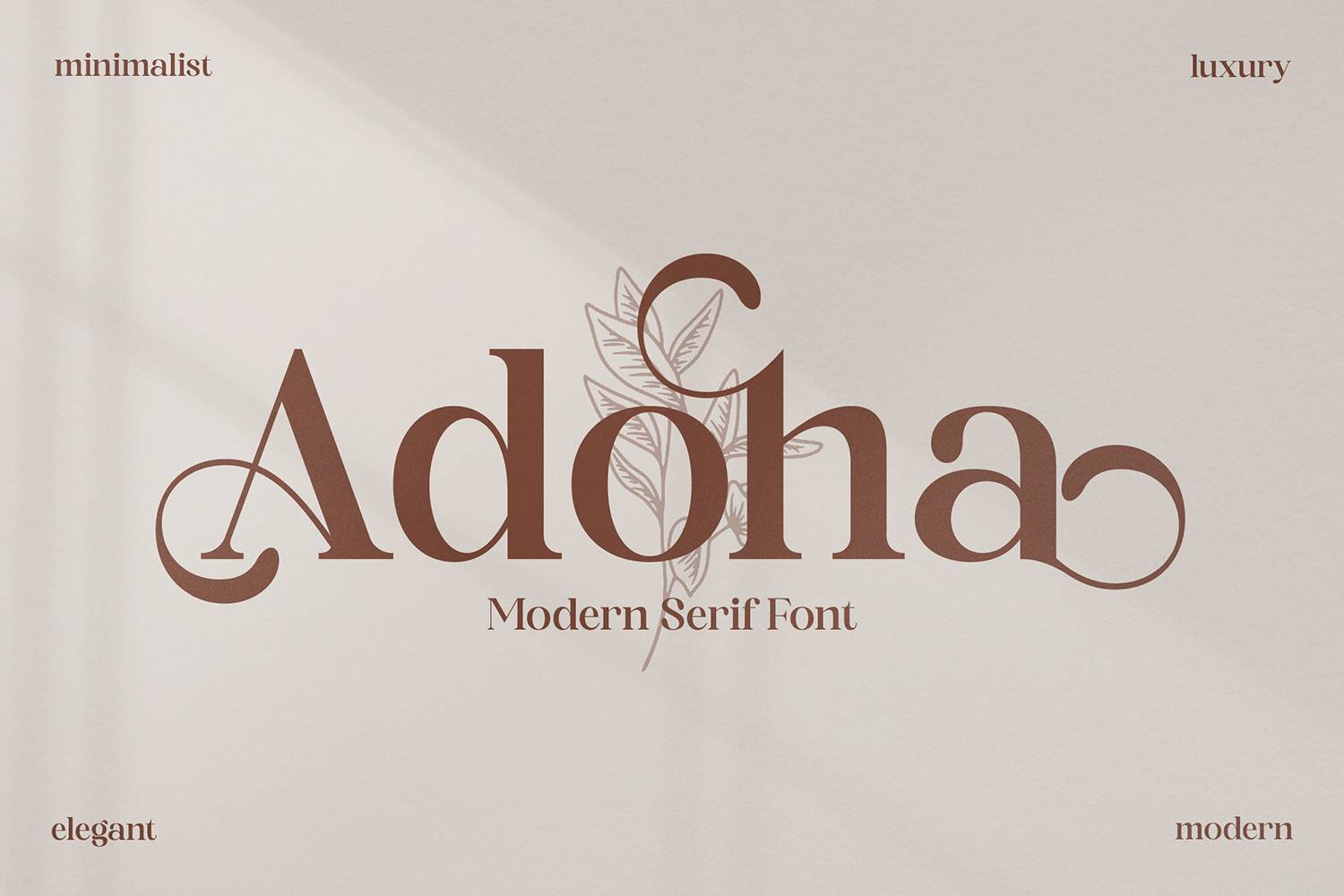 Adoha Font sample