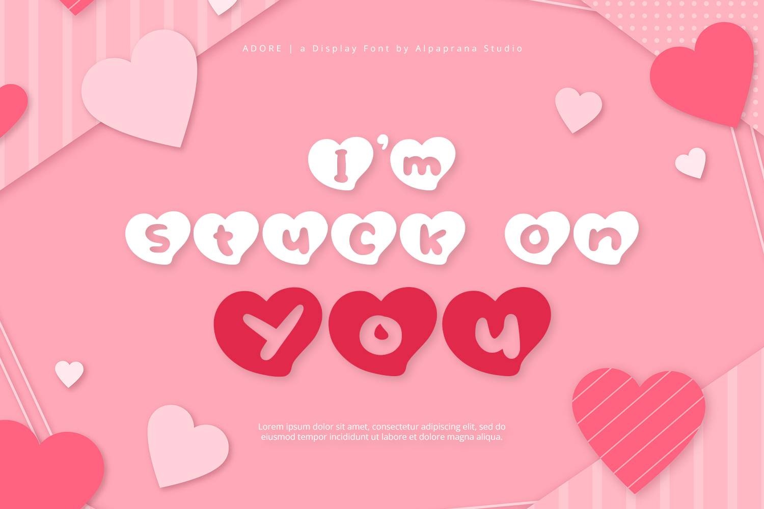 Adore Font sample