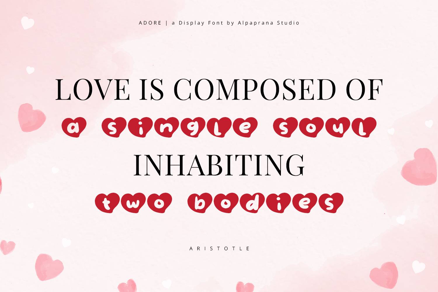 Adore Font sample