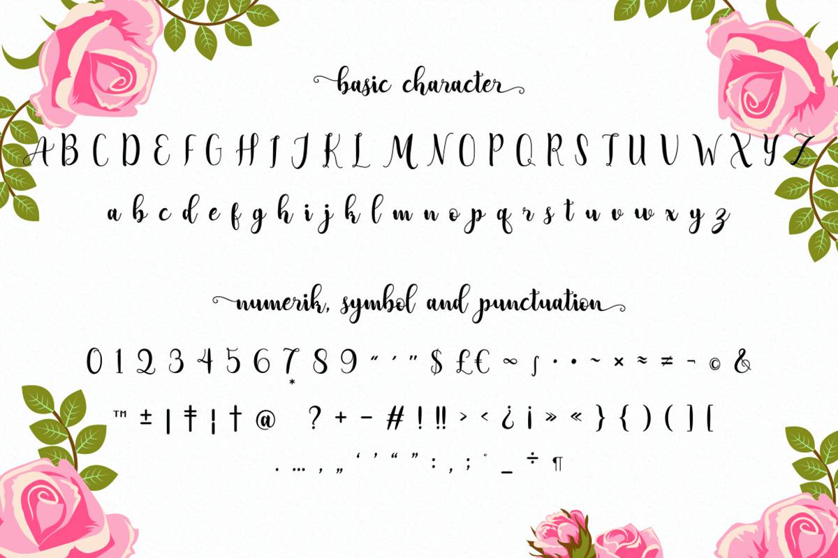 Adreena Font sample