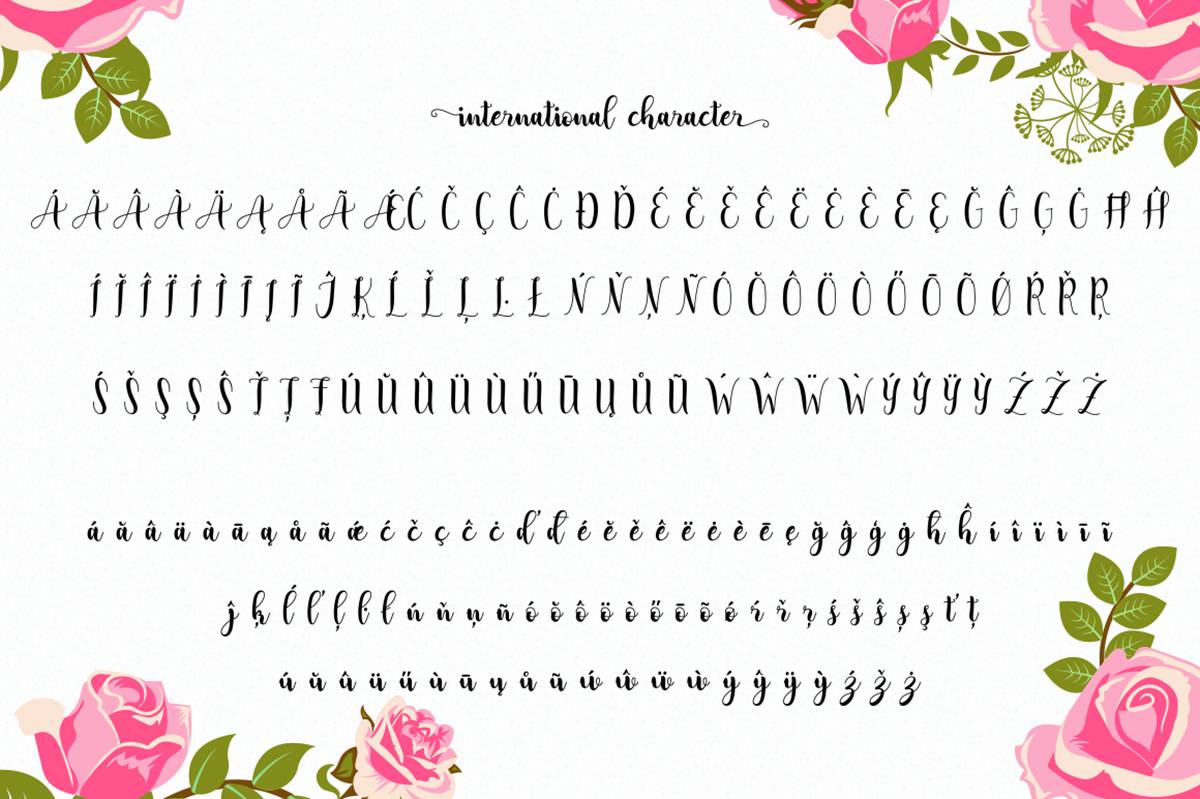 Adreena Font sample