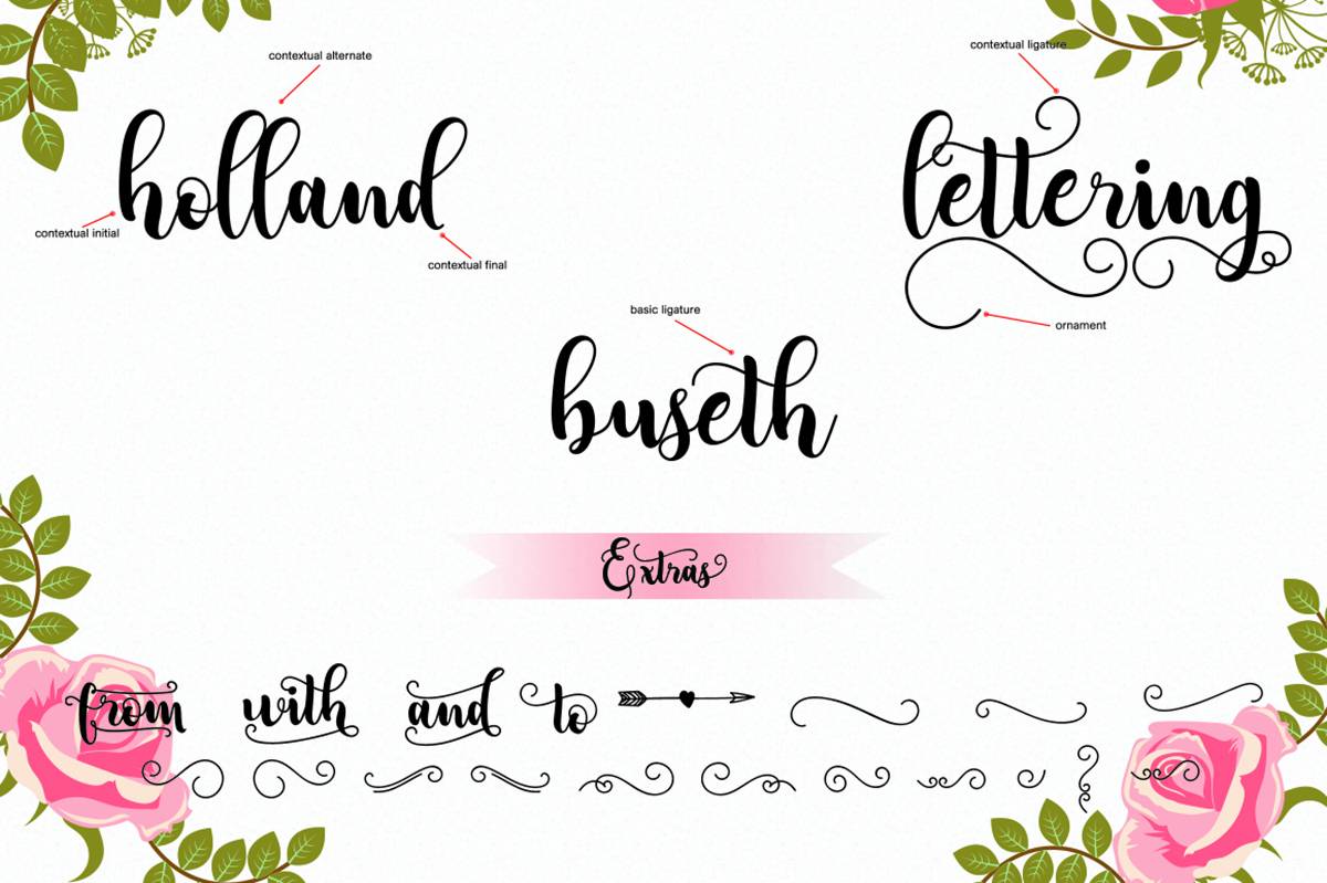 Adreena Font sample