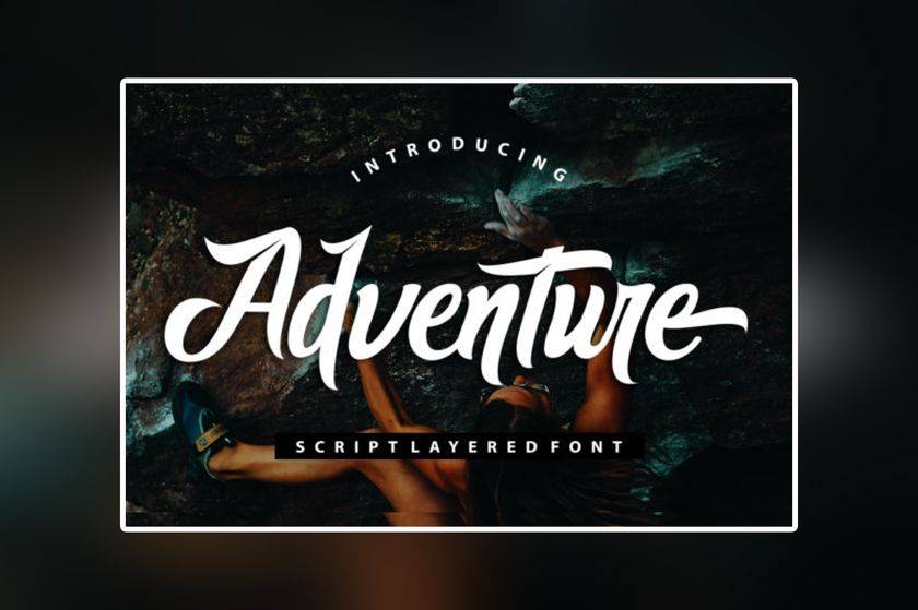 Adventure Font sample