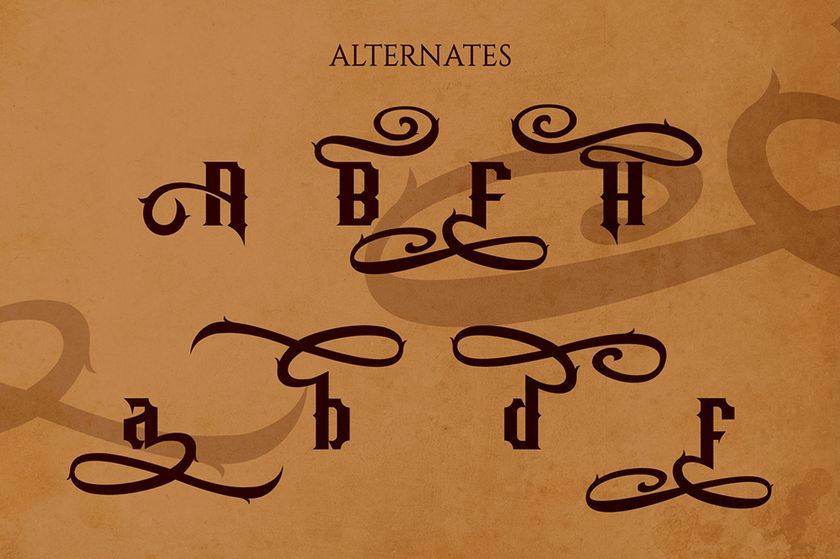 Aesthetic Font sample