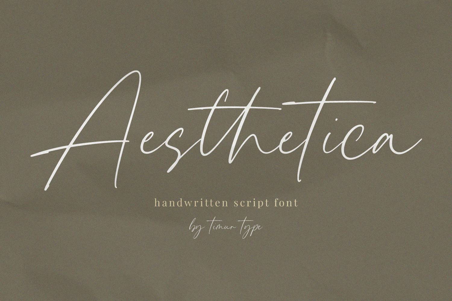 Aesthetica Font sample