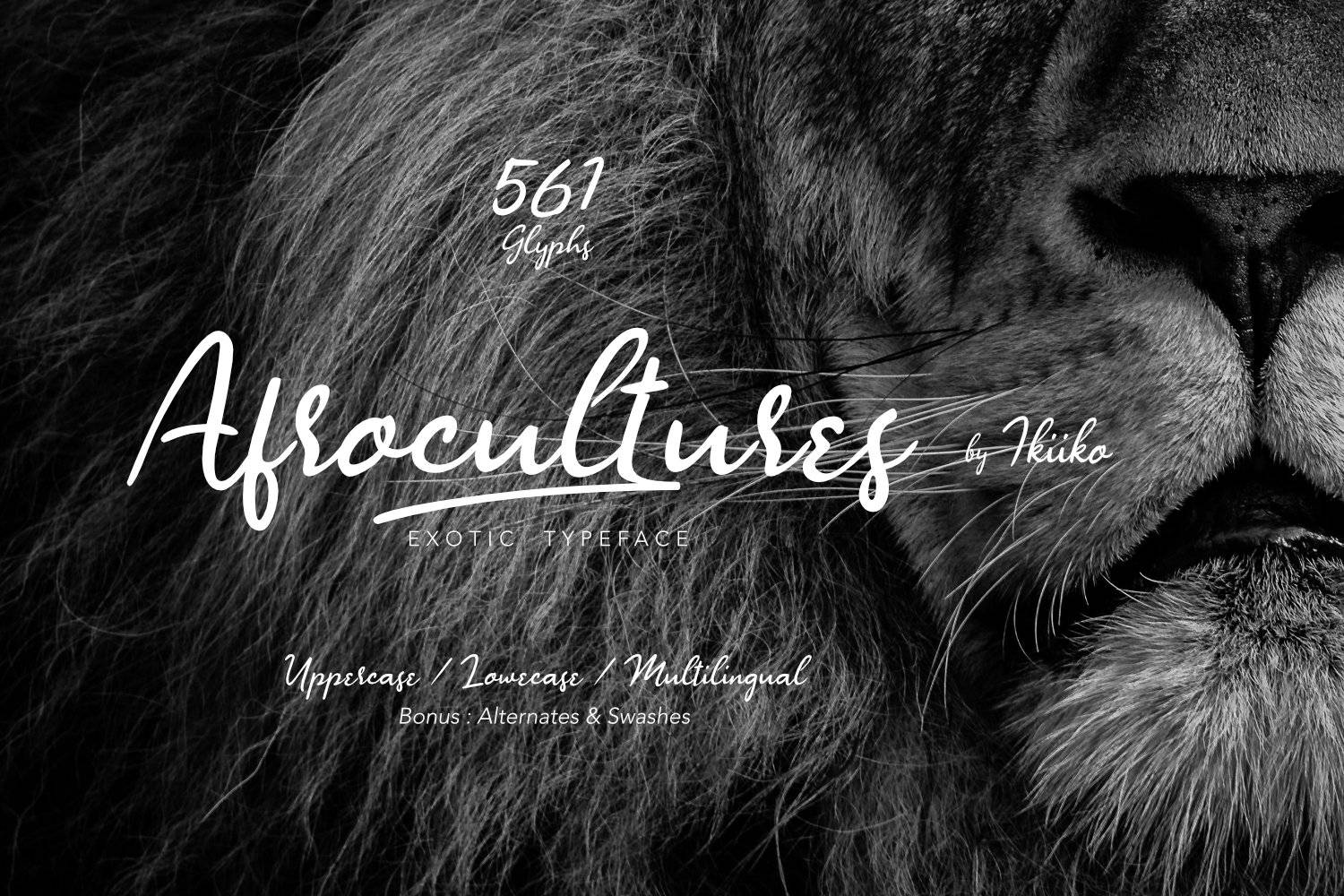 Afrocultures Font sample