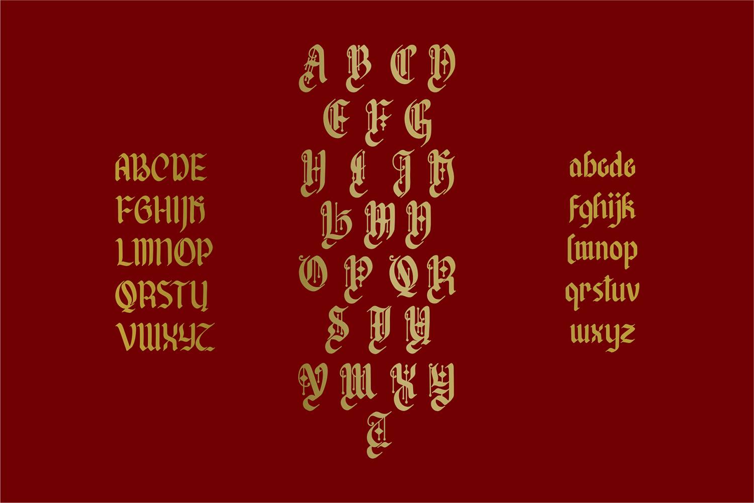 Afterkilly Blackletter Font sample