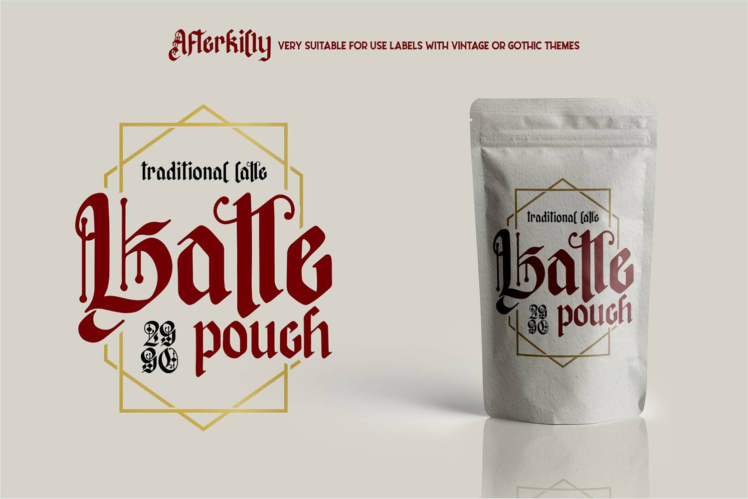 Afterkilly Blackletter Font sample