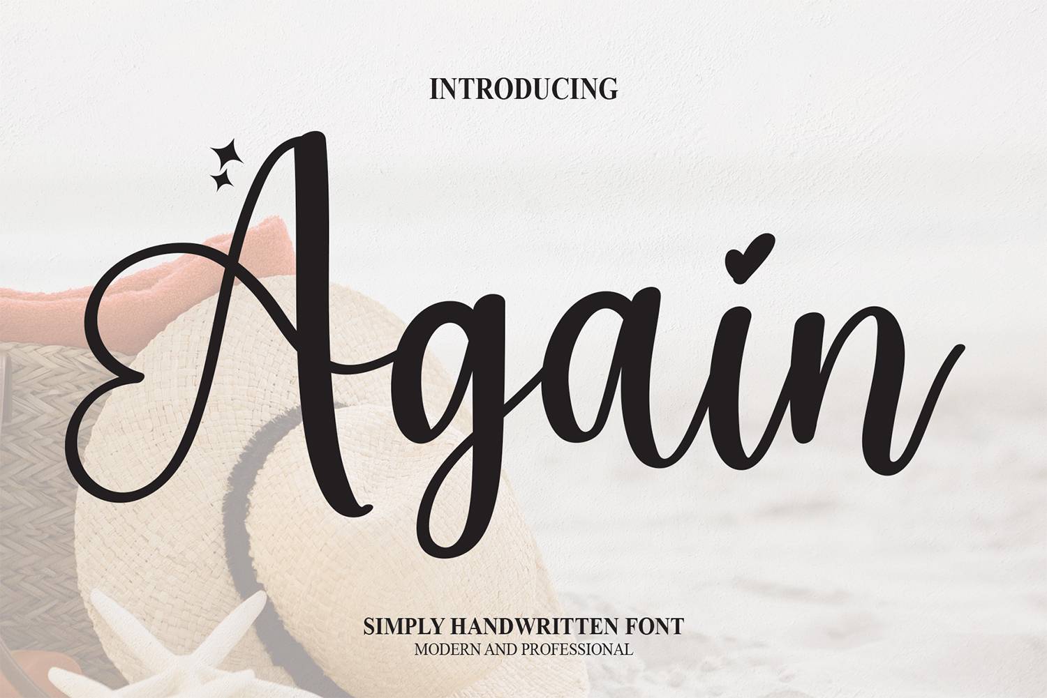 Again Font sample