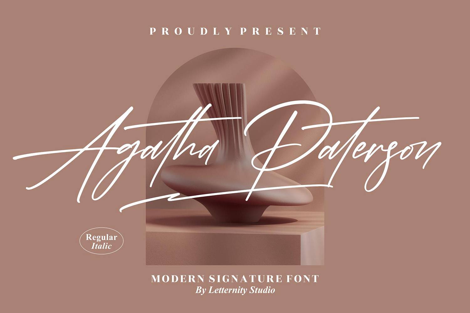 Agatha Paterson Font sample