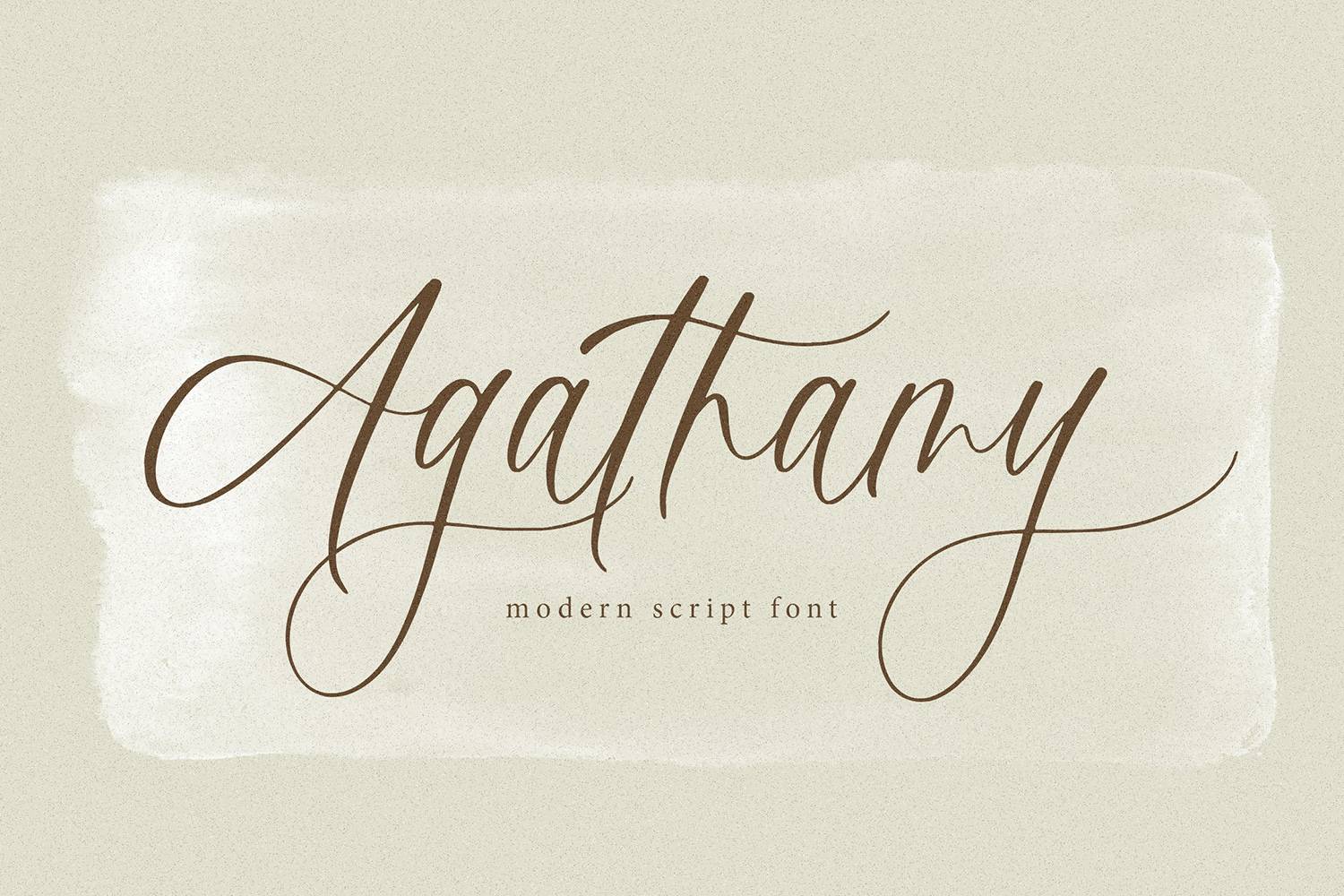 Agathamy Font sample