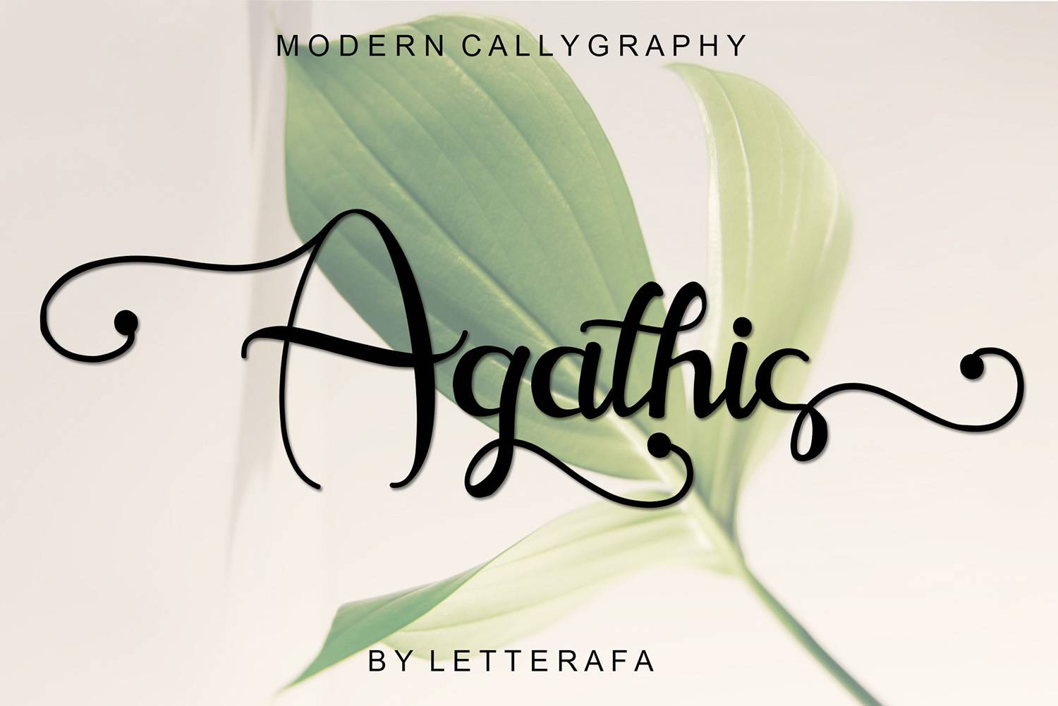 Agathis Font sample