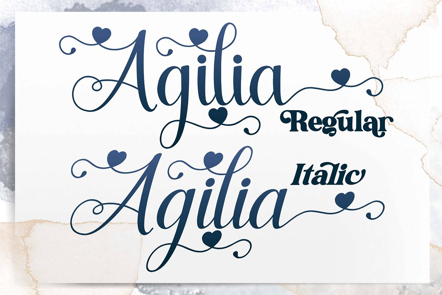 Agilia Font sample