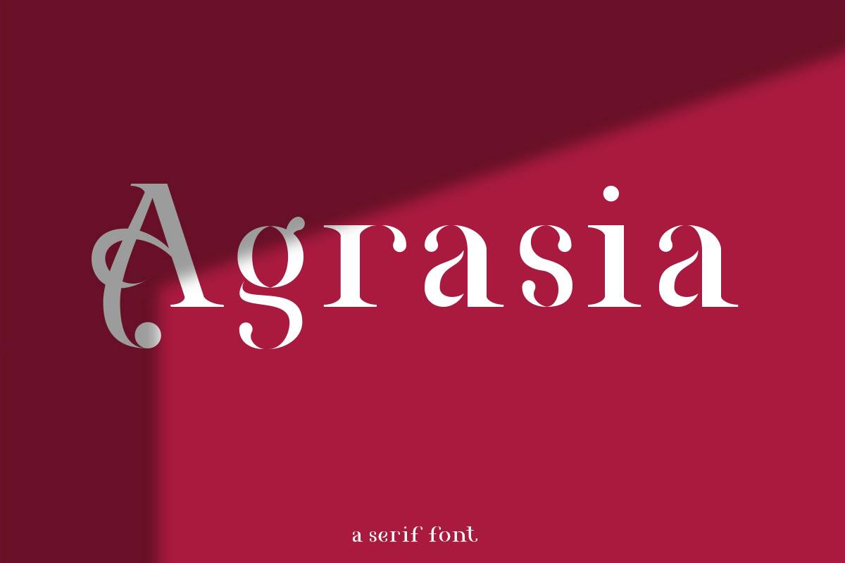 Agrasia Serif Font sample