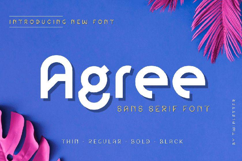 Agree Font sample