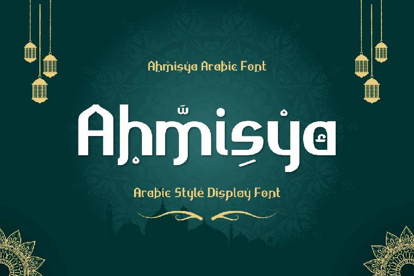 Ahmisya Font sample