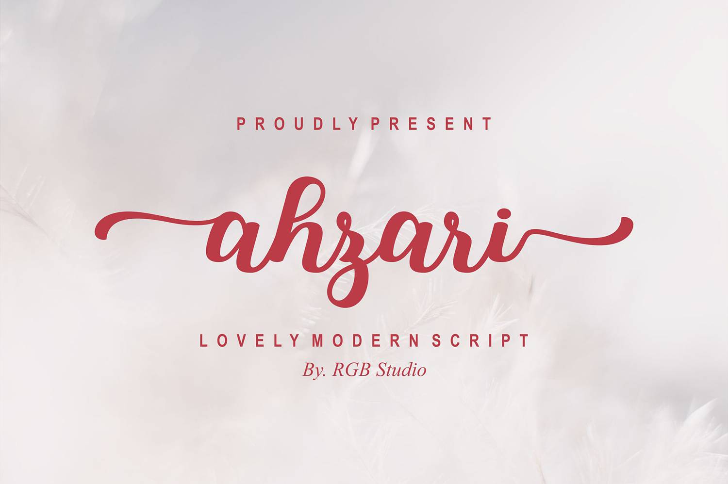 Ahzari Font sample
