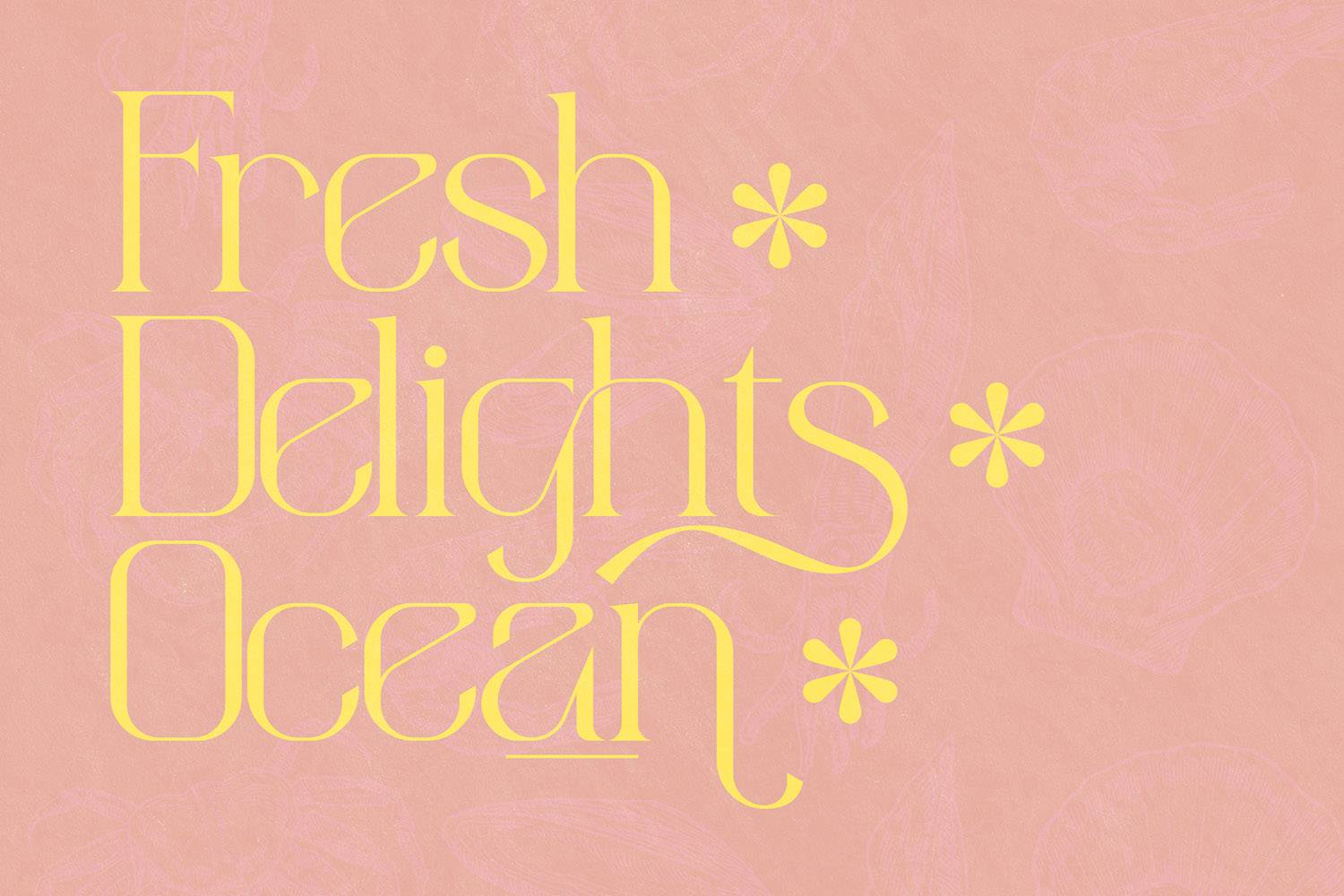 Aimstesa Font sample