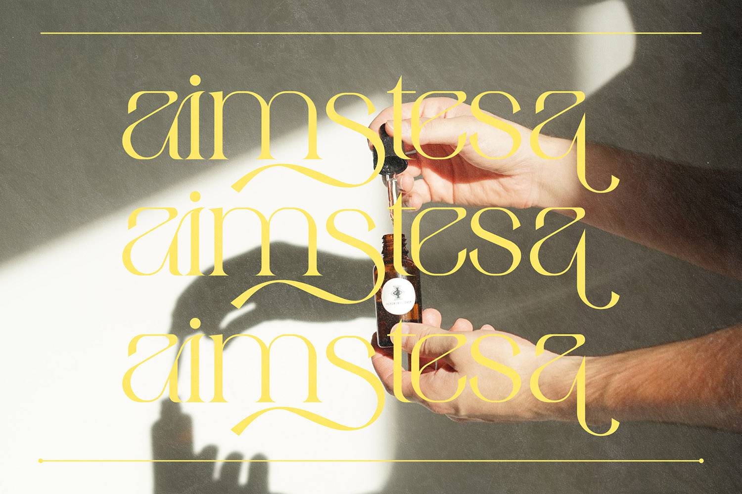 Aimstesa Font sample