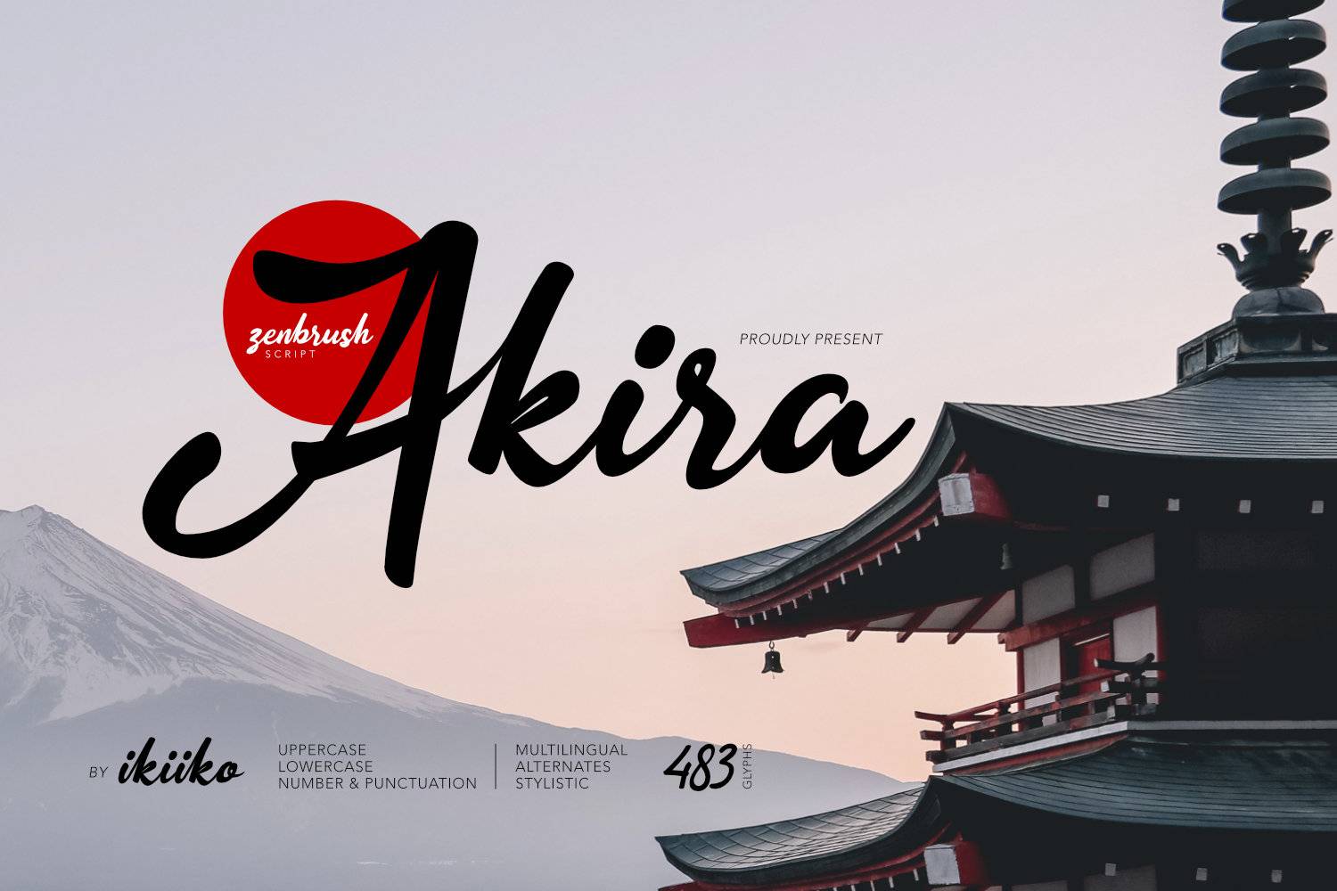 Akira Font sample