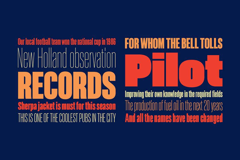 Akkordeon Font Family Demo sample