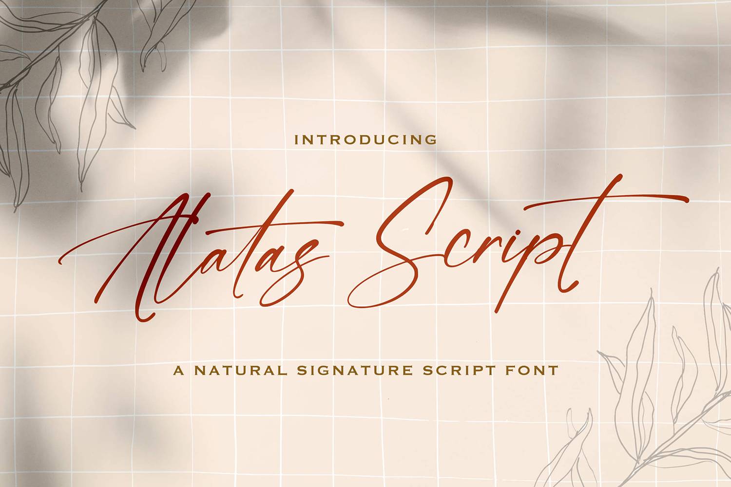 Alatas Script Font sample