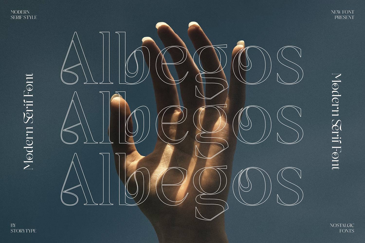 Albegos Font sample
