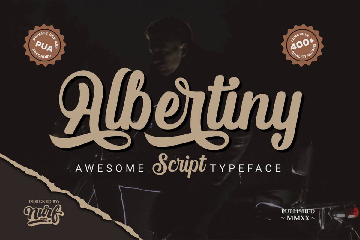 Albertiny Font sample