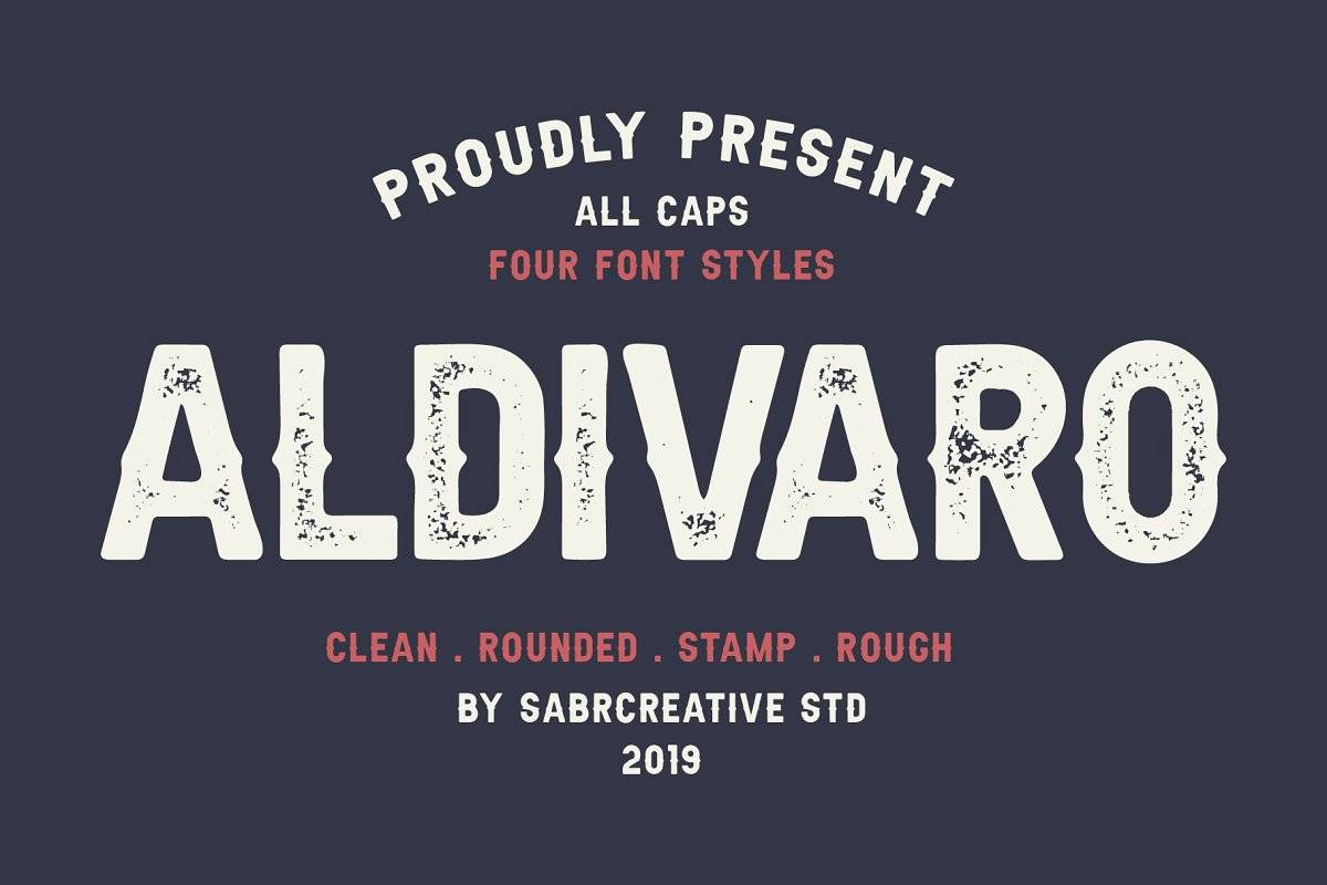 Aldivaro Font sample