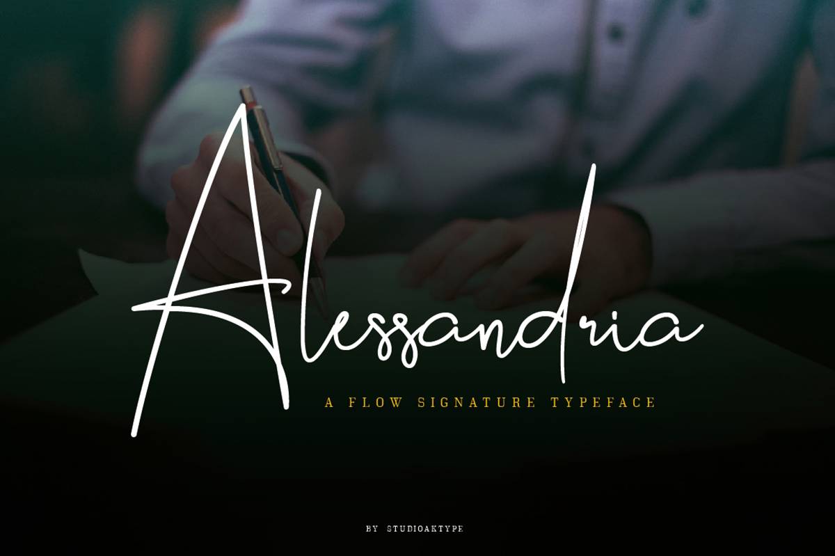Alessandria Font sample