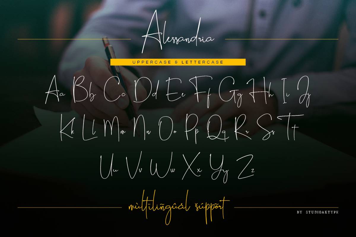 Alessandria Font sample