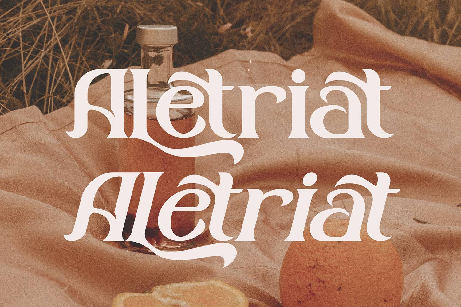 Aletriat Font sample