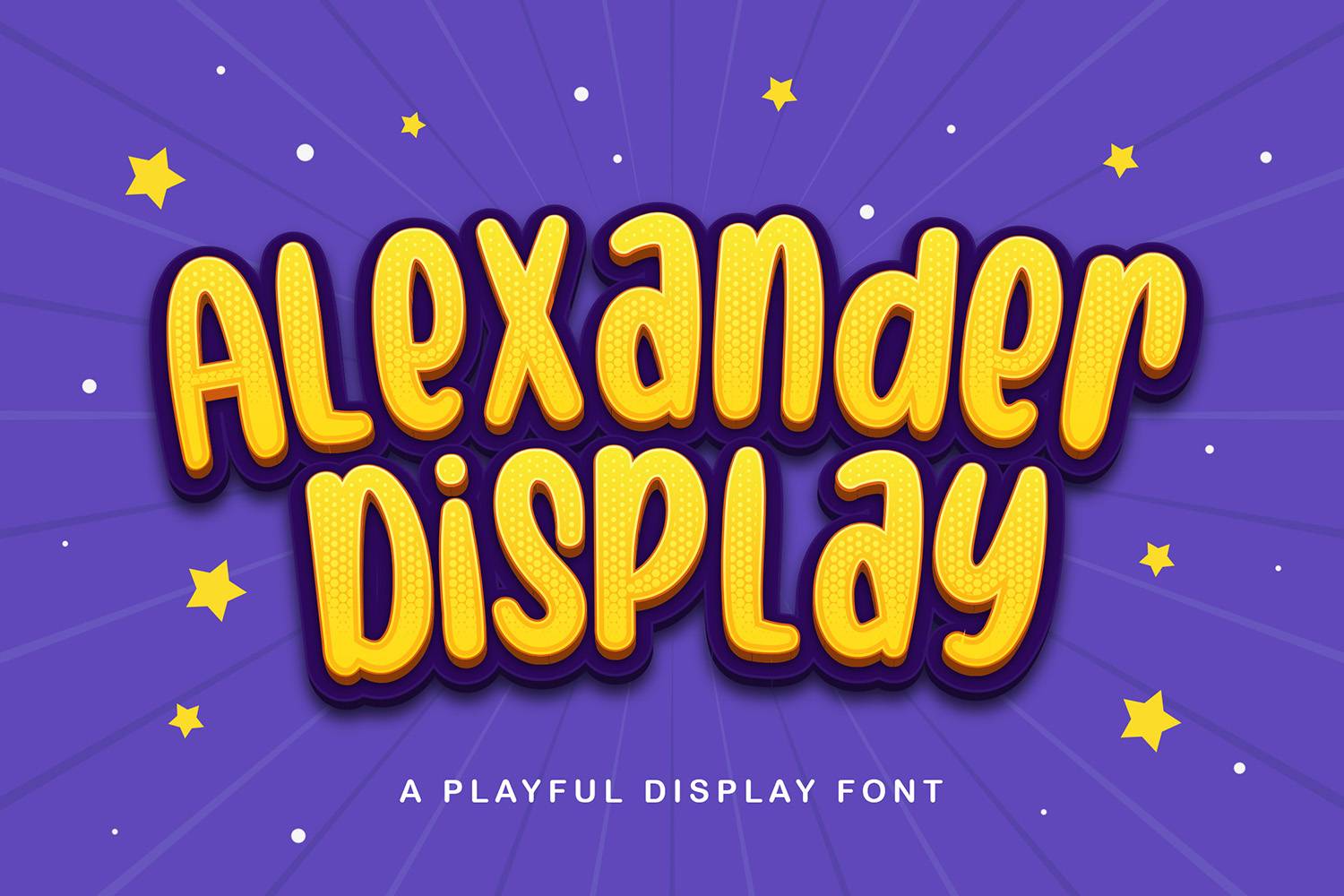 Alexander Display Font sample