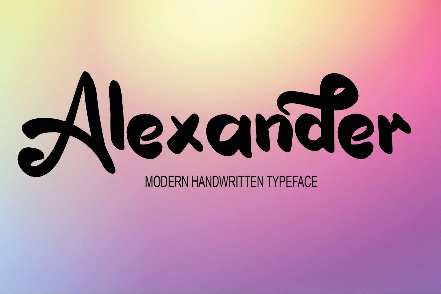 Alexander Font sample