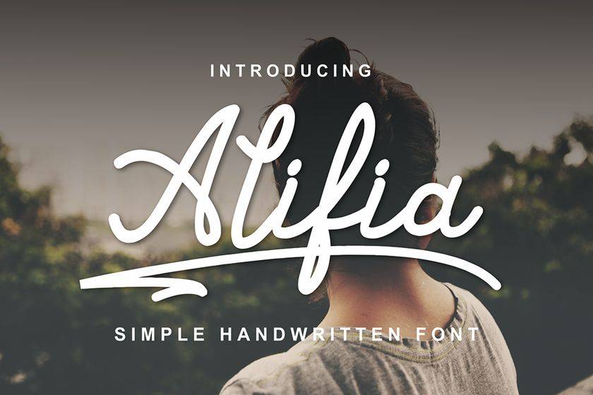 Alifia Font sample