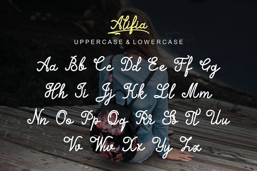 Alifia Font sample