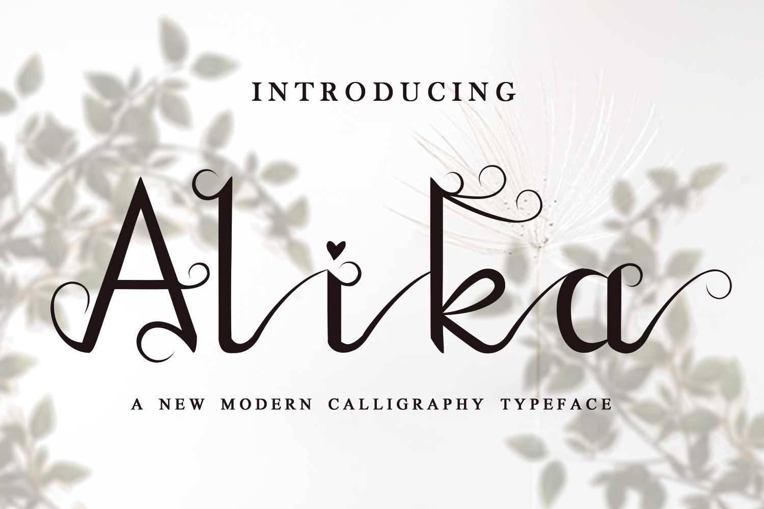 Alika Font sample